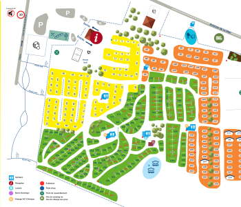 Le plan du camping